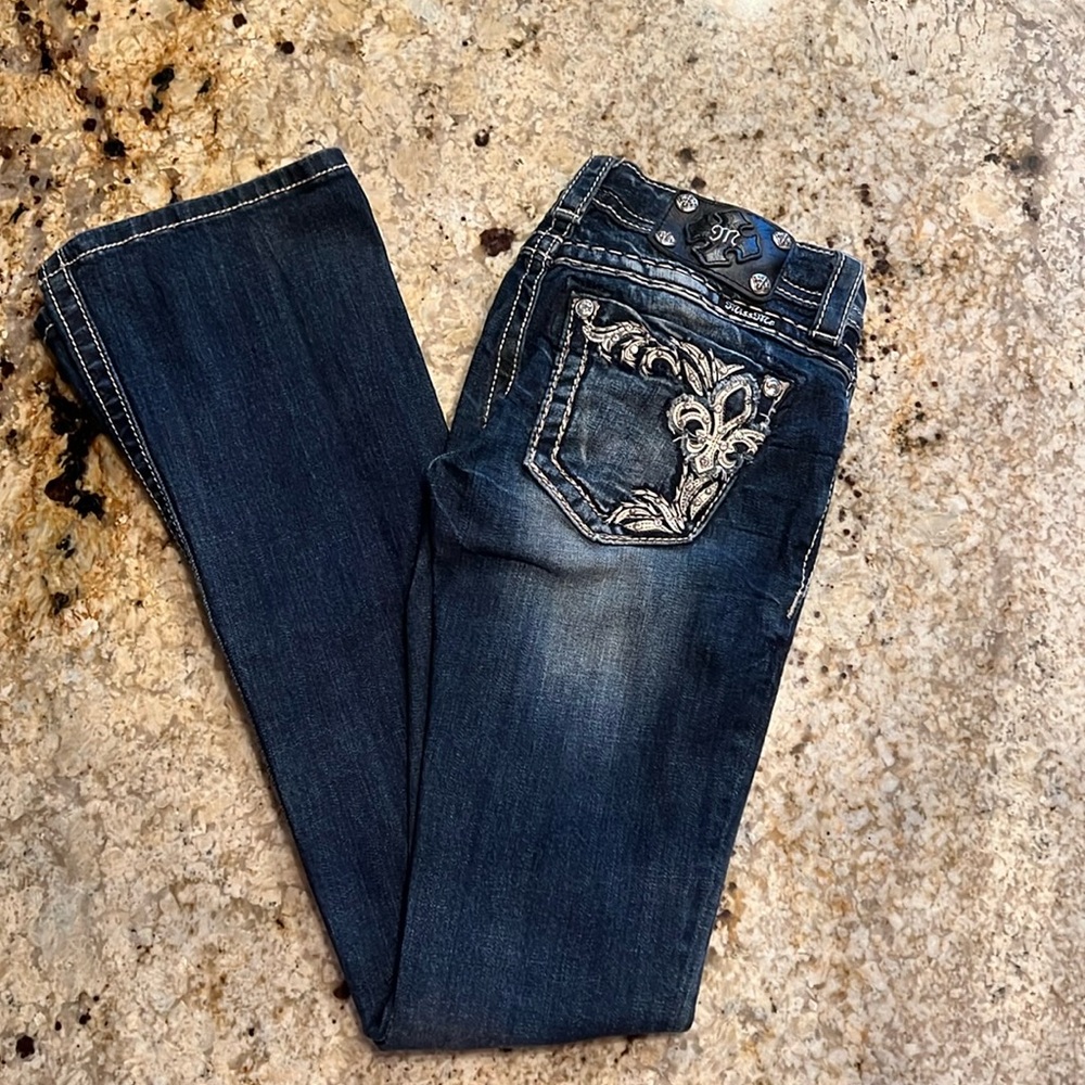 Miss Me jeans | mid-rise boot cut | size 24